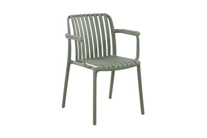 Set of 2 Shangri-La San Lucas Dining Armchairs (Green)