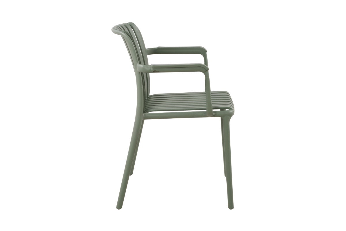 Set of 2 Shangri-La San Lucas Dining Armchairs (Green)