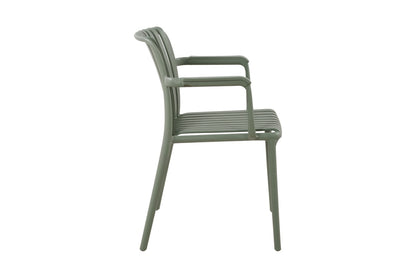 Set of 2 Shangri-La San Lucas Dining Armchairs (Green)