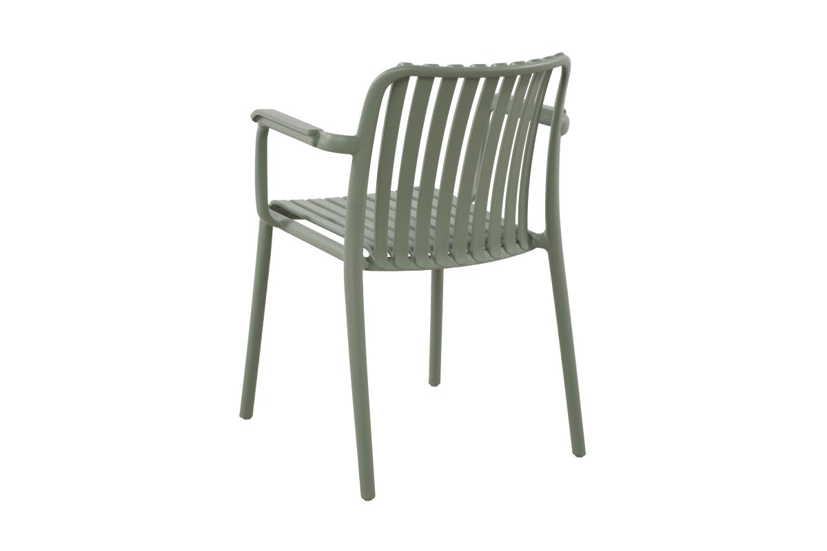 Set of 2 Shangri-La San Lucas Dining Armchairs (Green)