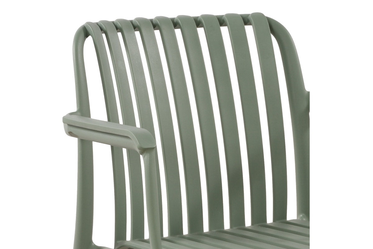 Set of 2 Shangri-La San Lucas Dining Armchairs (Green)