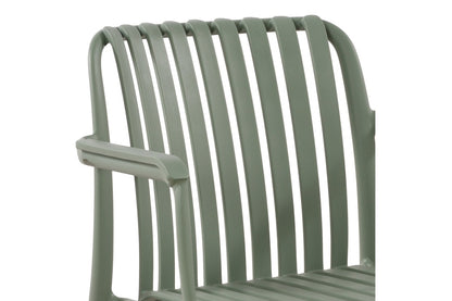 Set of 2 Shangri-La San Lucas Dining Armchairs (Green)