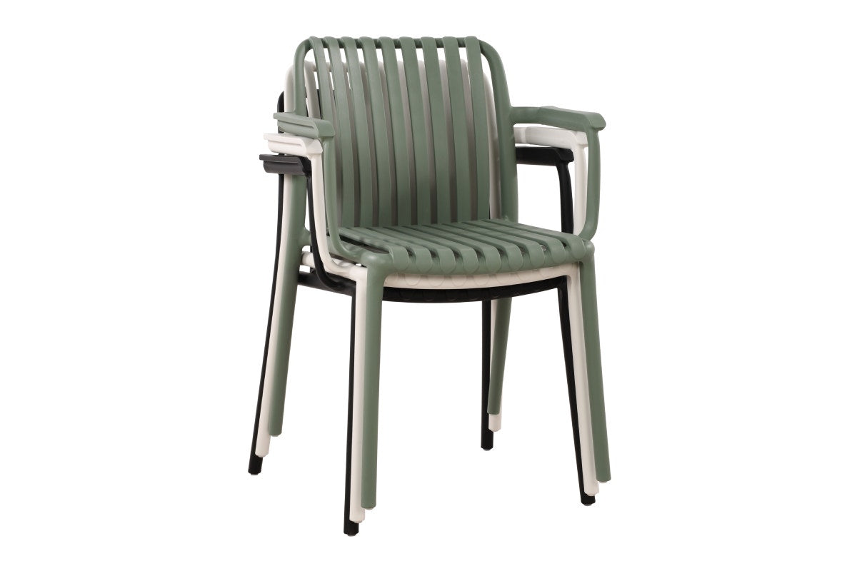 Set of 2 Shangri-La San Lucas Dining Armchairs (Green)