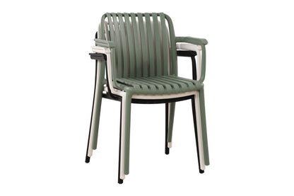 Set of 2 Shangri-La San Lucas Dining Armchairs (Green)