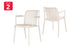 Set of 2 Shangri-La San Lucas Dining Armchairs (Off White)