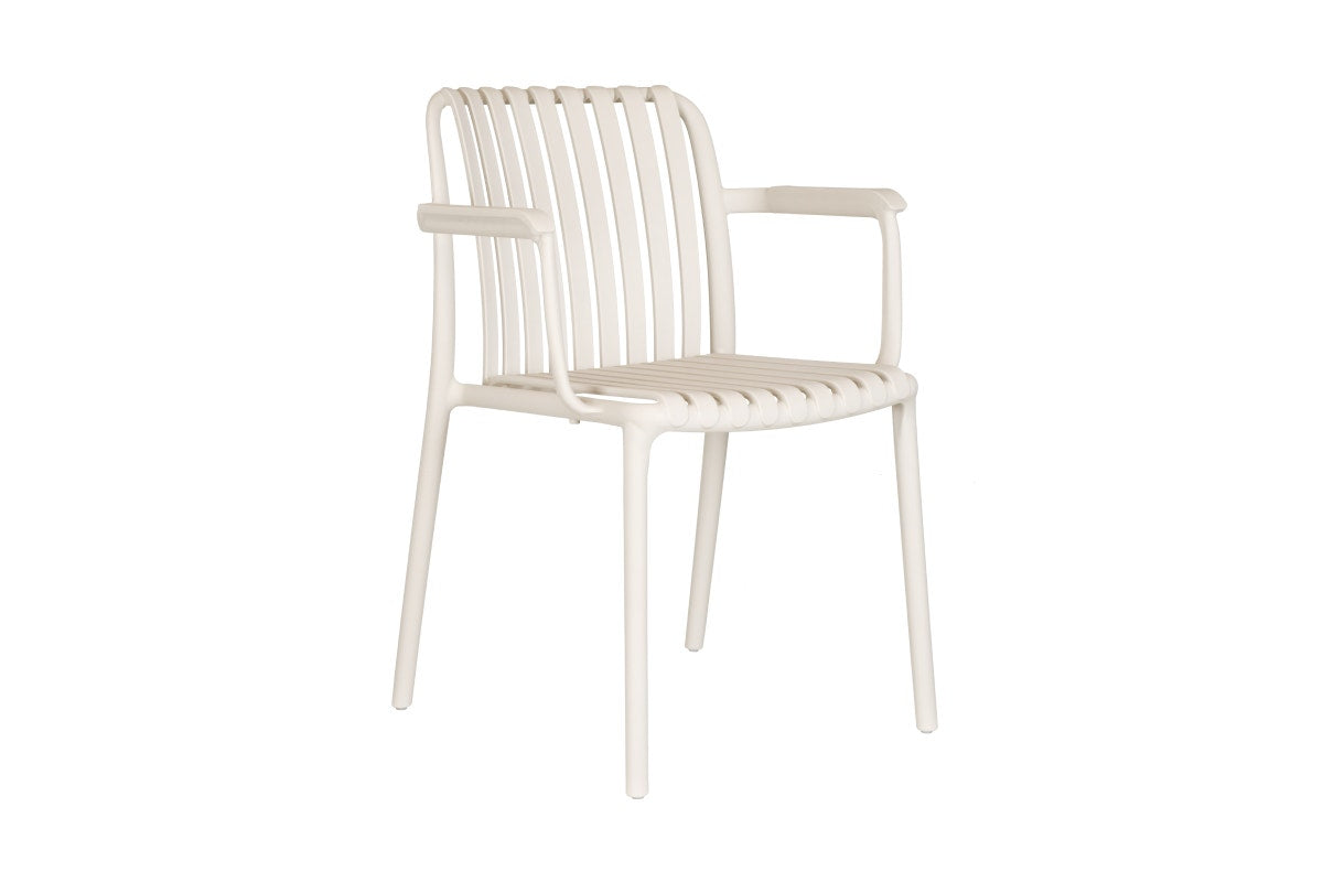 Set of 2 Shangri-La San Lucas Dining Armchairs (Off White)