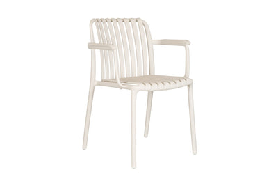 Set of 2 Shangri-La San Lucas Dining Armchairs - Off White
