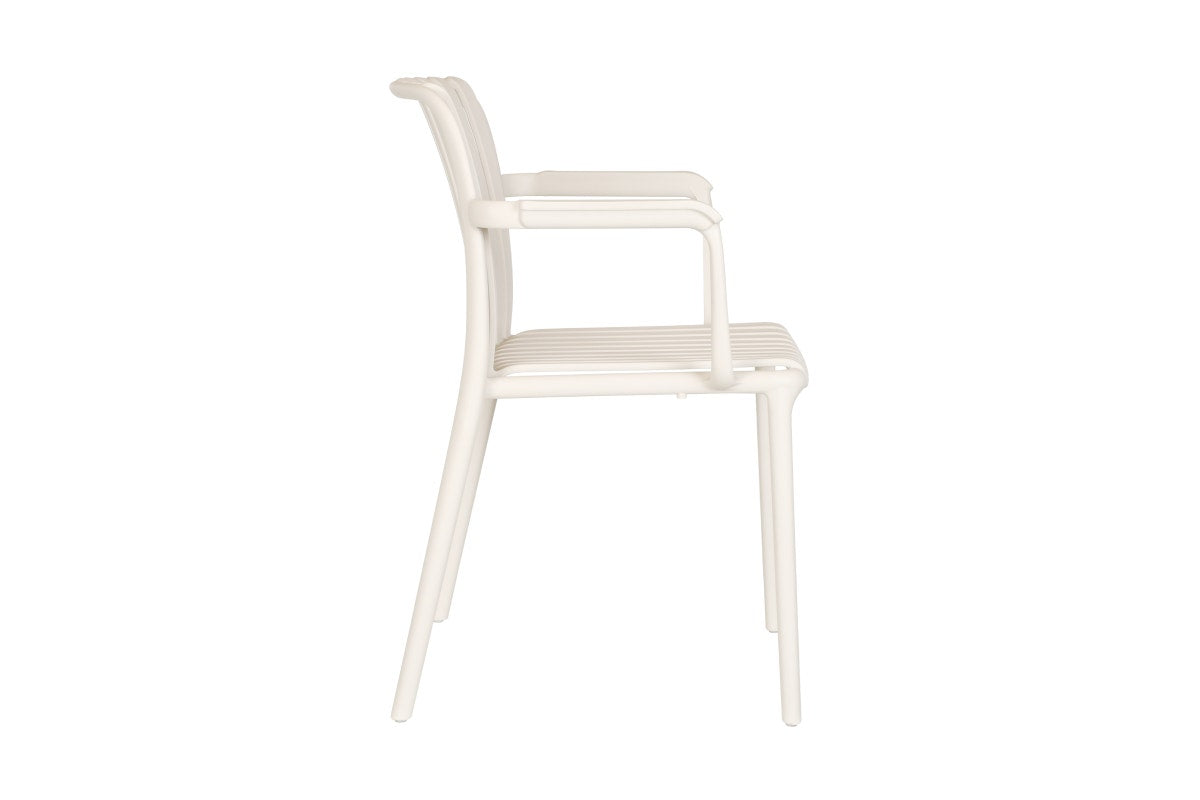 Set of 2 Shangri-La San Lucas Dining Armchairs (Off White)