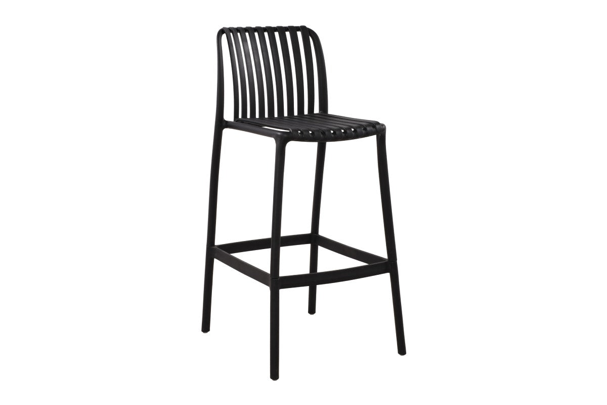 Shangri-La Set of 2 San Lucas Bar Stool (Black)