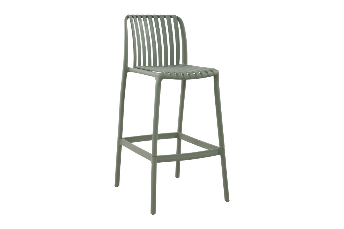 Shangri-La Set of 2 San Lucas Bar Stool (Green)