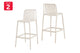 Shangri-La Set of 2 San Lucas Bar Stool (Off White)