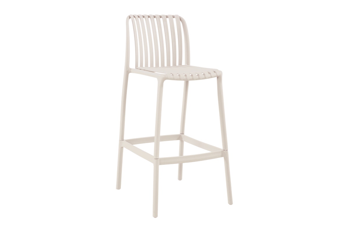 Shangri-La Set of 2 San Lucas Bar Stool (Off White)