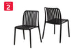 Set of 2 Shangri-La San Lucas Dining Chairs - Black