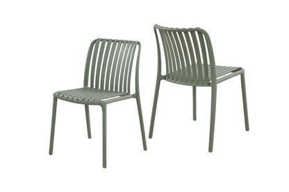 Set of 2 Shangri-La San Lucas Dining Chairs (Green)
