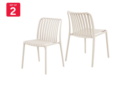 Set of 2 Shangri-La San Lucas Dining Chairs (Off White)