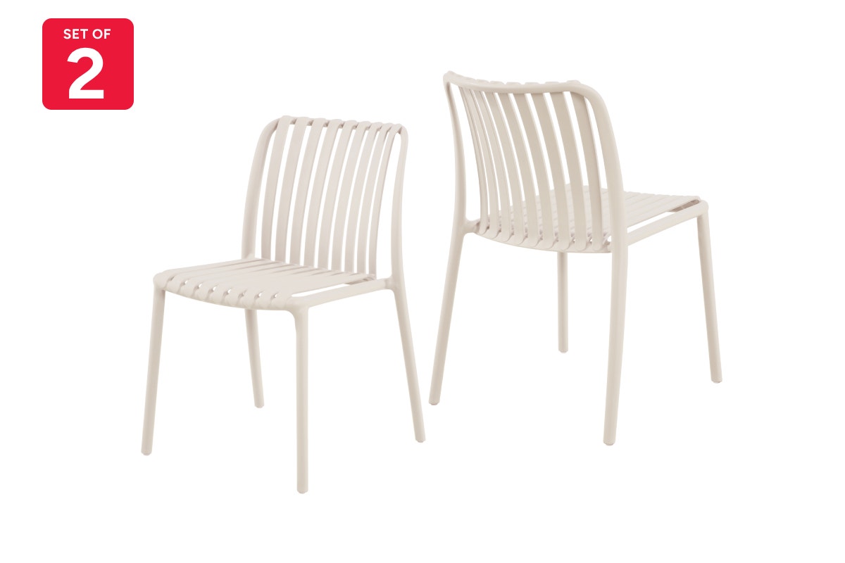 Set of 2 Shangri-La San Lucas Dining Chairs (Off White)