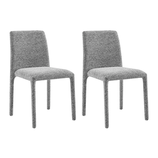 Set of 2 Shangri-La Serena Upholstered Dining Chairs (Grey)