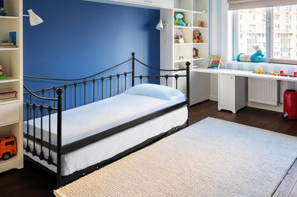 Shangri-La Seattle Pull out Trundle Bed (Black, Single)