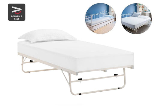 Shangri-La Seattle Pull out Trundle Bed - White, Single – view 2