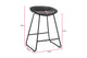 Set of 2 Shangri-La Valencia Faux Leather Counter Stools (Black/Black)