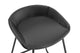 Set of 2 Shangri-La Valencia Faux Leather Counter Stools (Black/Black)