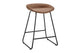 Set of 2 Shangri-La Valencia Faux Leather Counter Stools (Tan/Black)