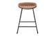 Set of 2 Shangri-La Valencia Faux Leather Counter Stools (Tan/Black)