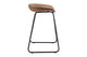Set of 2 Shangri-La Valencia Faux Leather Counter Stools (Tan/Black)