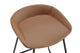 Set of 2 Shangri-La Valencia Faux Leather Counter Stools (Tan/Black)