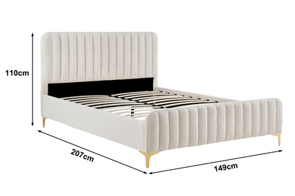 Shangri-La Victoria Bed Frame (Oatmeal, Double)