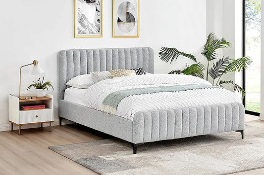 Shangri-La Victoria Bed Frame (Silver, Double)