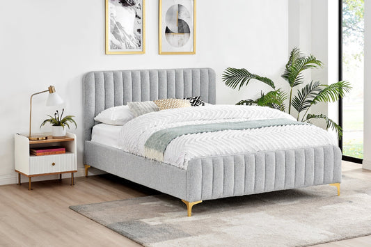 Shangri-La Victoria Bed Frame (Silver, King) - Auzzistore
