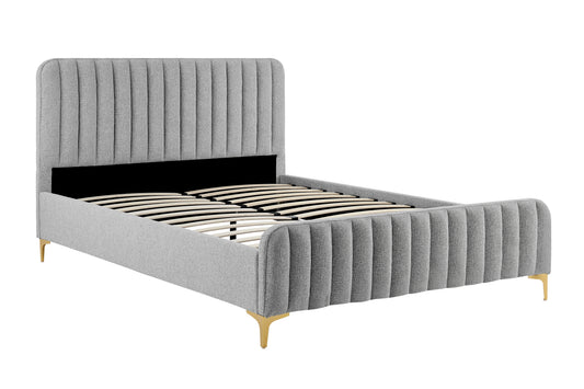 Shangri-La Victoria Bed Frame (Silver, King) - Auzzistore