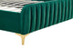 Shangri-La Victoria Velvet Bed Frame (Emerald, Queen)