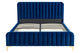 Shangri-La Victoria Velvet Bed (Queen; Navy)