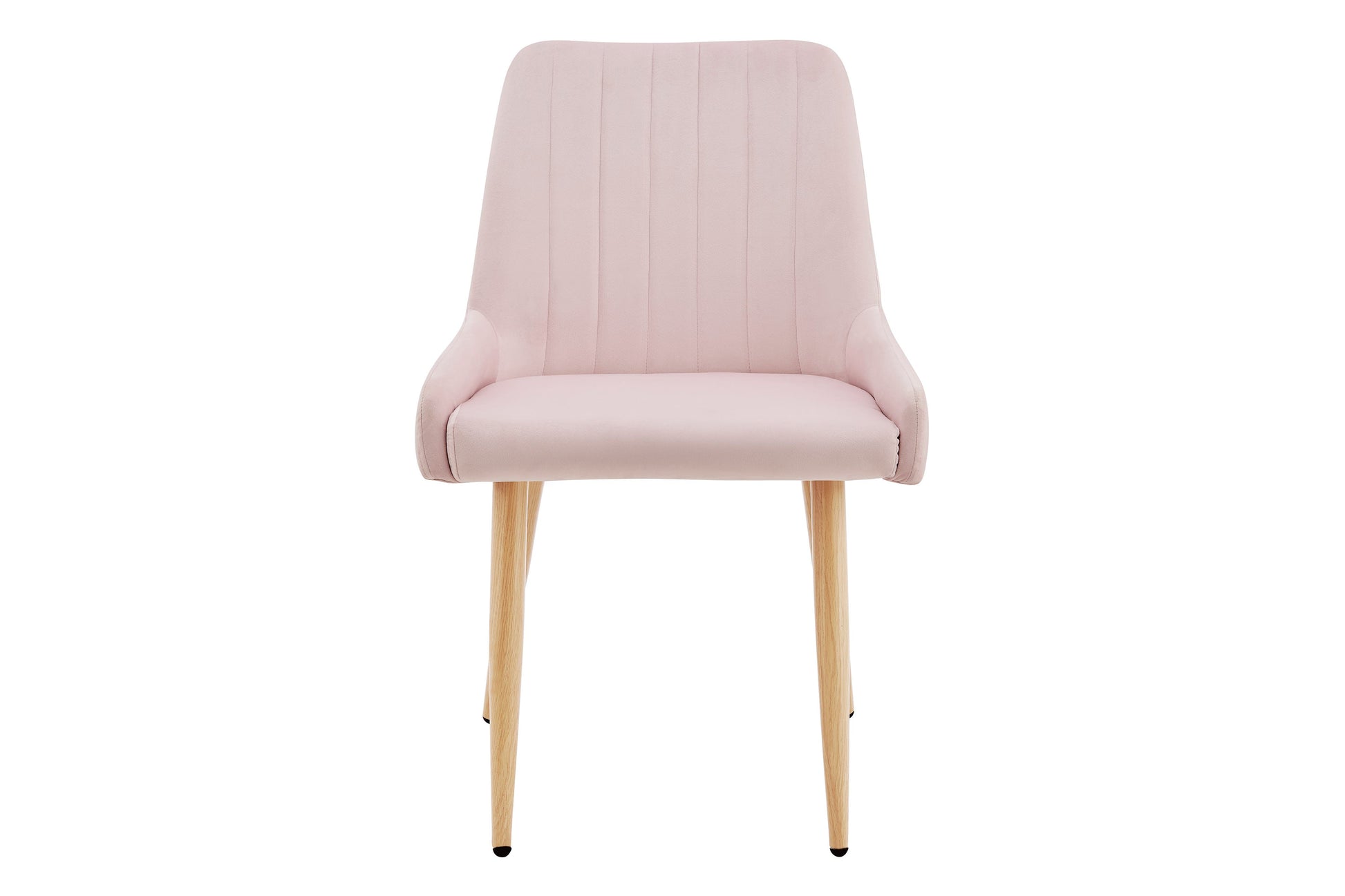 Shangri-La Fremantle Set of 2 Velvet Dining Chairs (Blush)