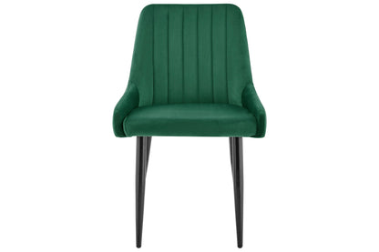 Shangri-La Fremantle Set of 2 Velvet Dining Chairs (Emerald)