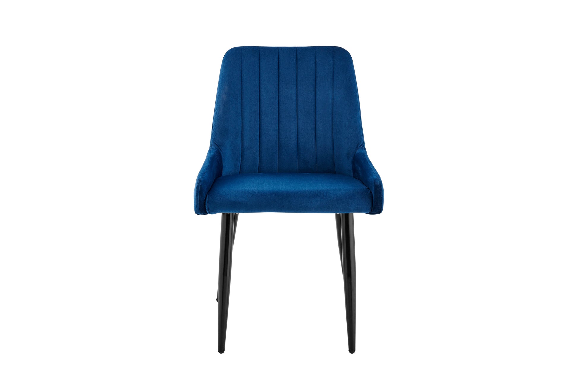 Shangri-La Fremantle Set of 2 Velvet Dining Chairs (Navy)