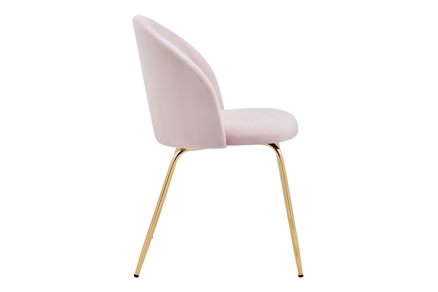 Shangri-La Subiaco Set of 2 Velvet Dining Chairs (Blush)