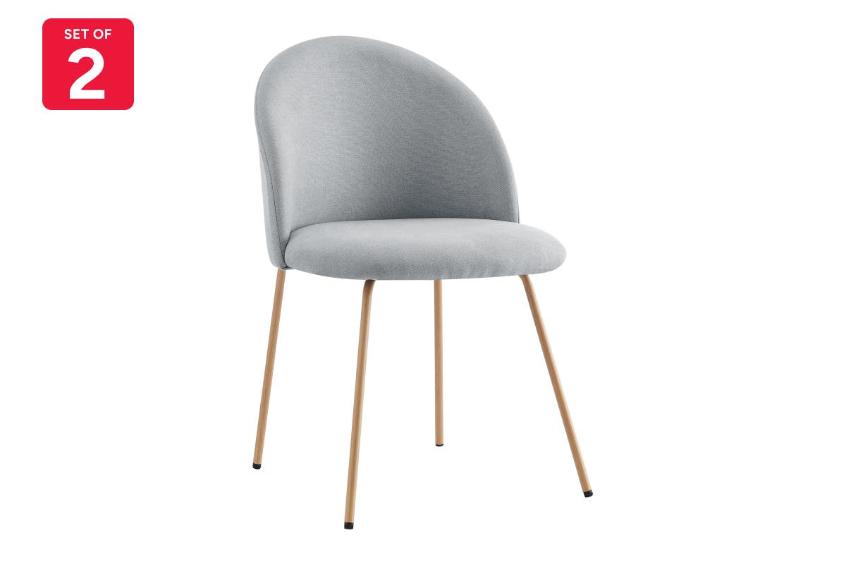 Shangri-La Set of 2 Subiaco Dining Chairs (Grey)