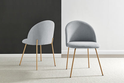 Shangri-La Set of 2 Subiaco Dining Chairs (Grey)