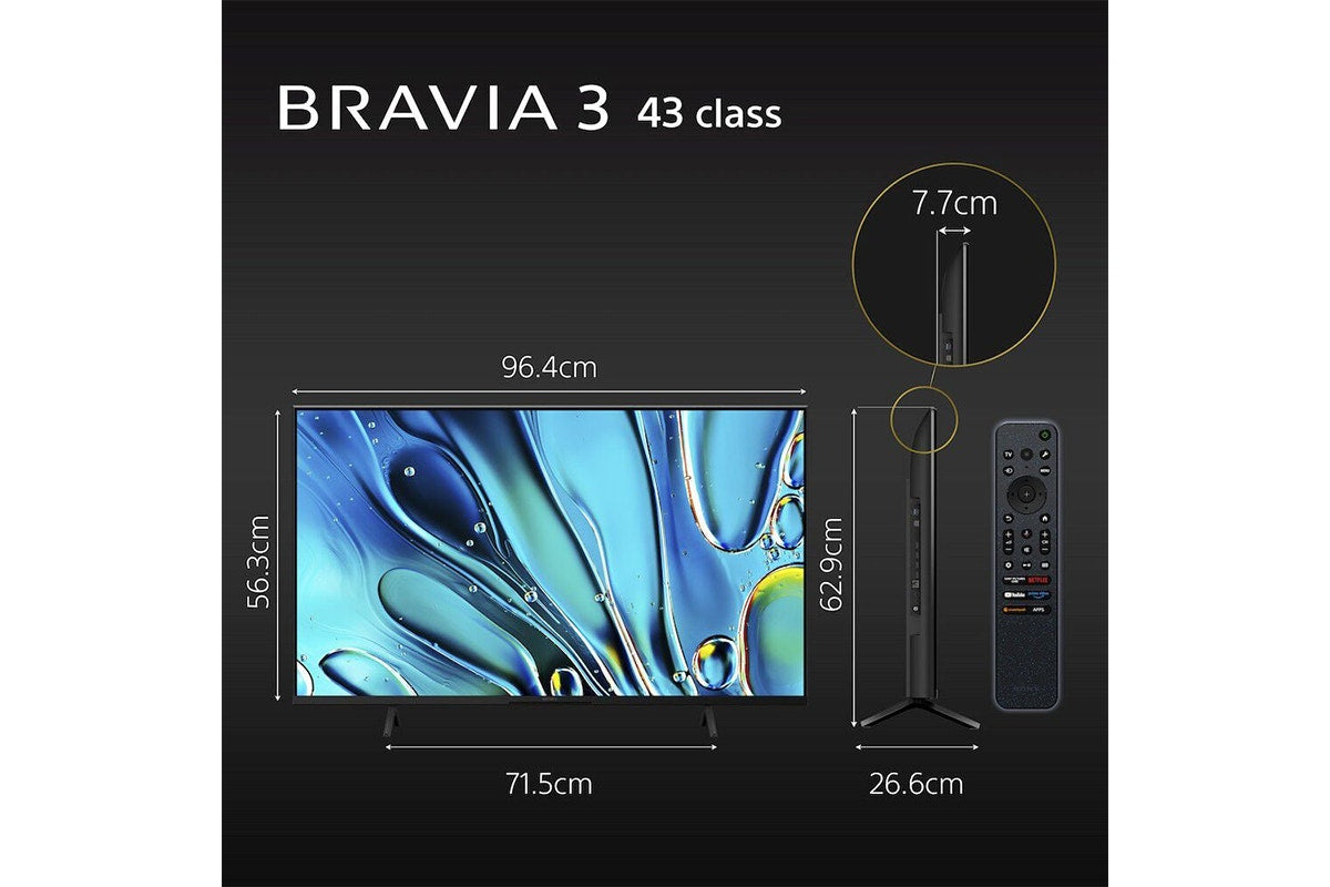 Sony 43" BRAVIA 3 4K HDR LED Google TV