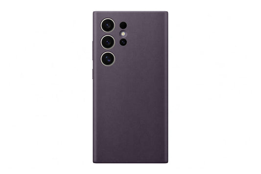 Samsung Galaxy S24 Ultra Faux Leather Case (Dark Violet)