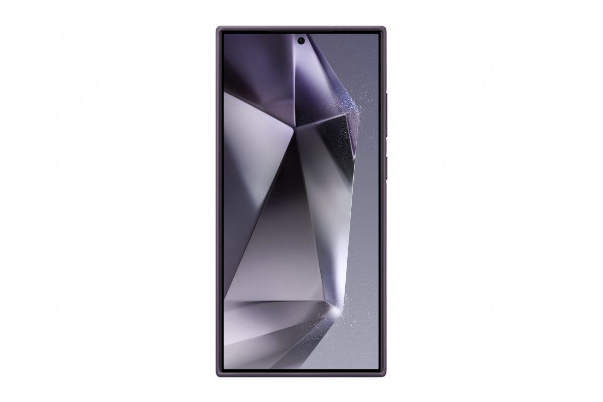 Samsung Galaxy S24 Ultra Faux Leather Case (Dark Violet)