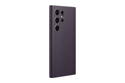 Samsung Galaxy S24 Ultra Faux Leather Case (Dark Violet)