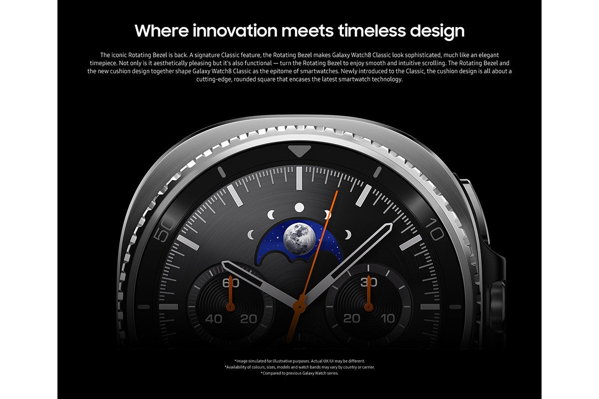 Samsung Galaxy Watch8 Classic (46mm, Bluetooth, White)