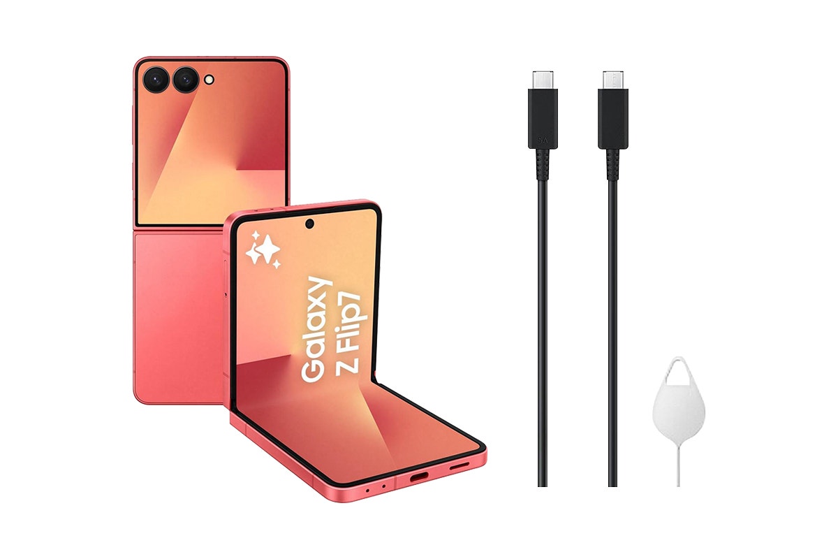 Samsung Galaxy Z Flip7 5G (512GB, Coral Red)