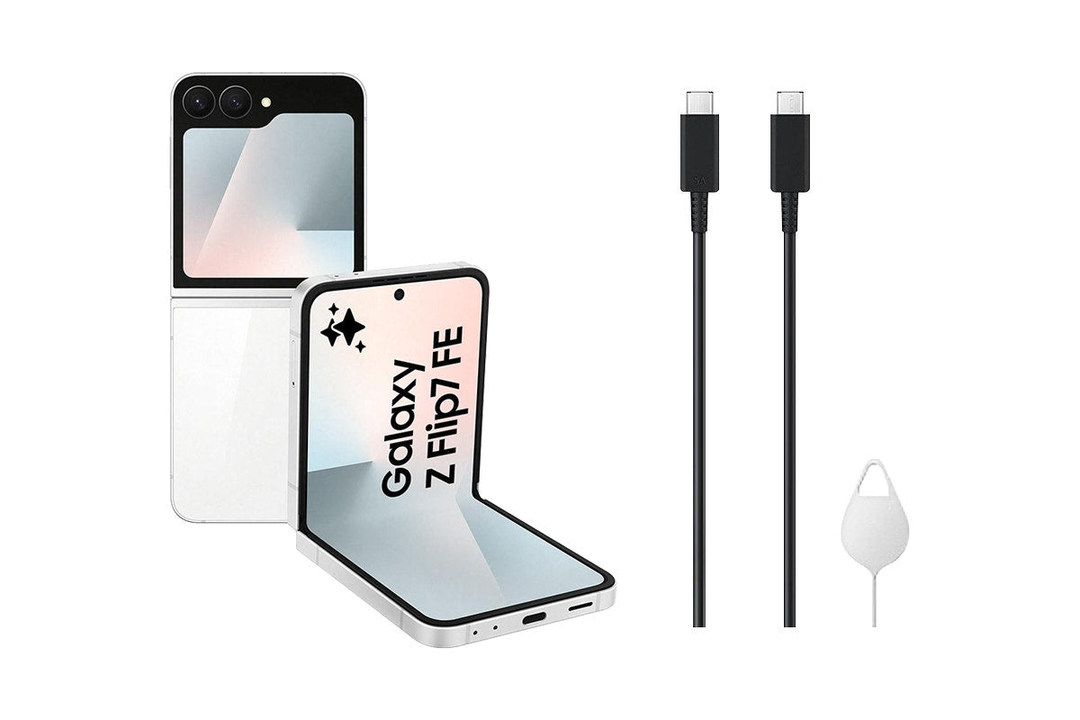 Samsung Galaxy Z Flip7 FE 5G (128GB, White)