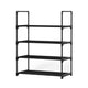 Artiss Shoe Rack Cabinet Stackable 4-tier 12 Pairs Black – view 3 - Auzzistore