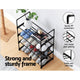 Artiss Shoe Rack Cabinet Stackable 4-tier 12 Pairs Black – view 7 - Auzzistore